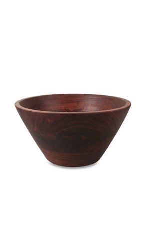 Large conical salad bowl - acacia