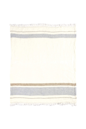 Libeco The Belgian Towel - oyster stripe