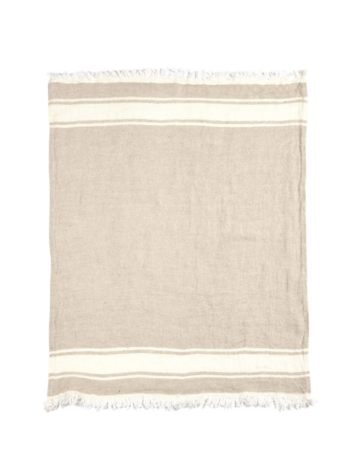 Libeco The Belgian Towel - flax stripe