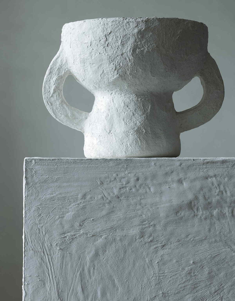 Serax Vase paper mache S - white earth