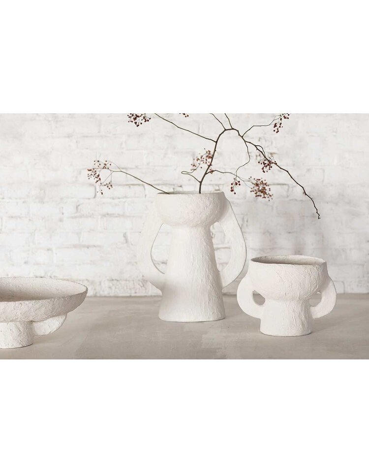 Serax Vase paper mache S - white earth