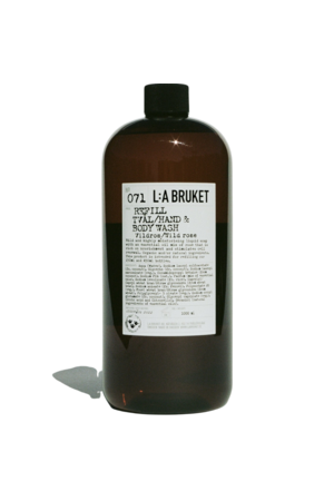 LA Bruket 071 Refill hand & body wash wild rose - 1000 ml