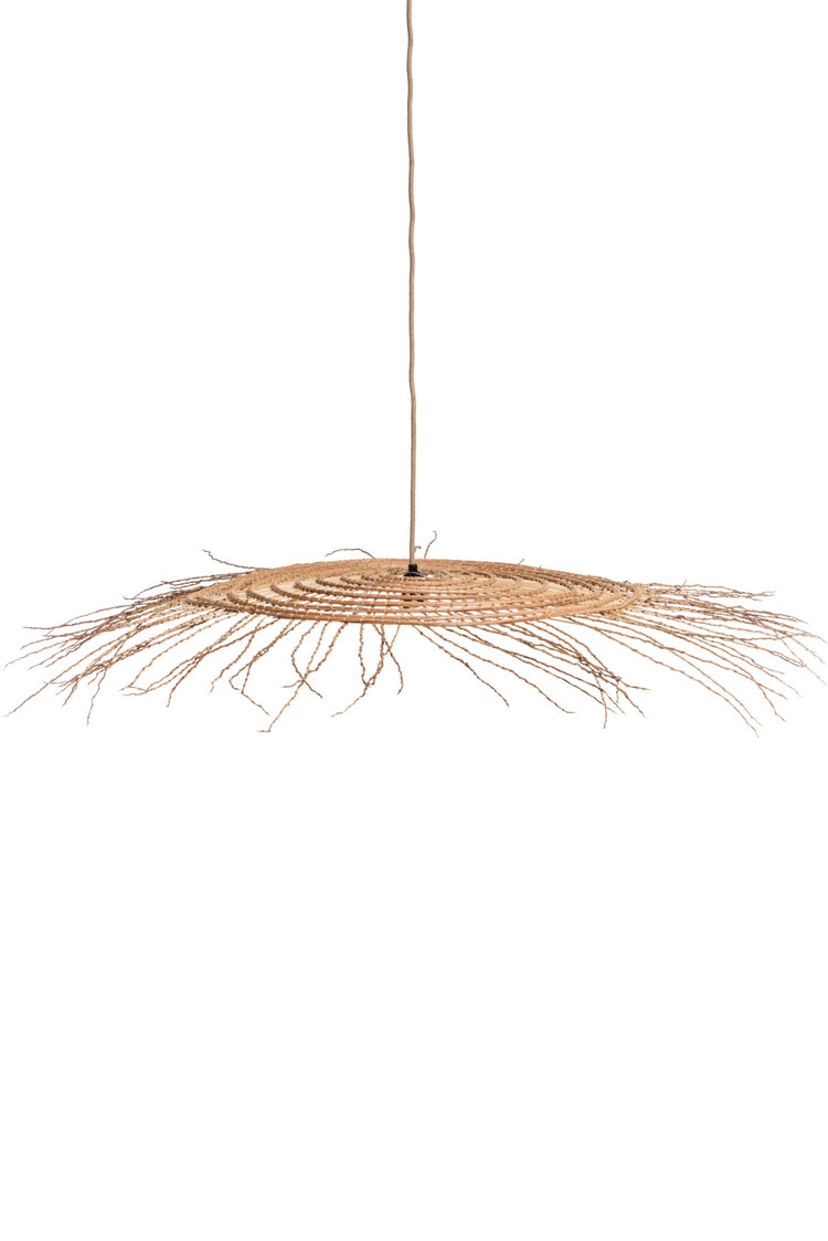 Hanglamp dadelpalm met franjes 'soleil rustique'