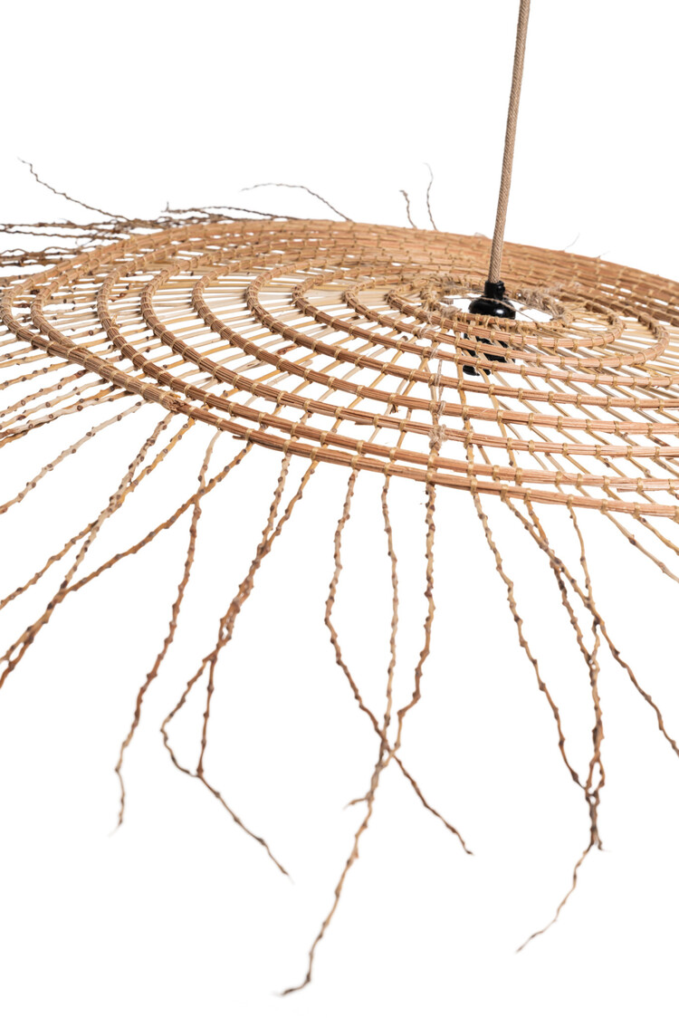 Hanglamp dadelpalm met franjes 'soleil rustique'