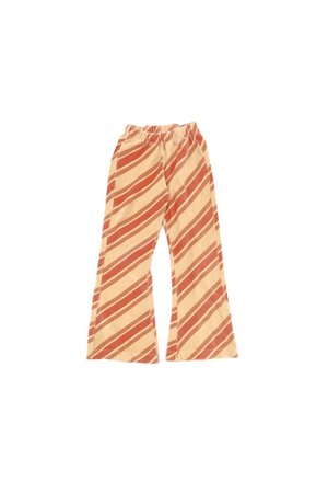 Long Live The Queen Flared pants - caramel stripe