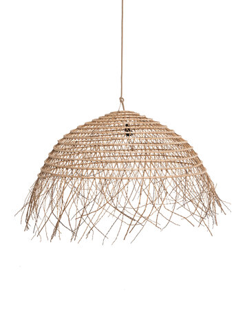Suspension lamp date palm with frills 'coupole rustique'