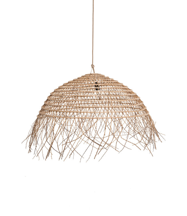 Suspension lamp date palm with frills 'coupole rustique'