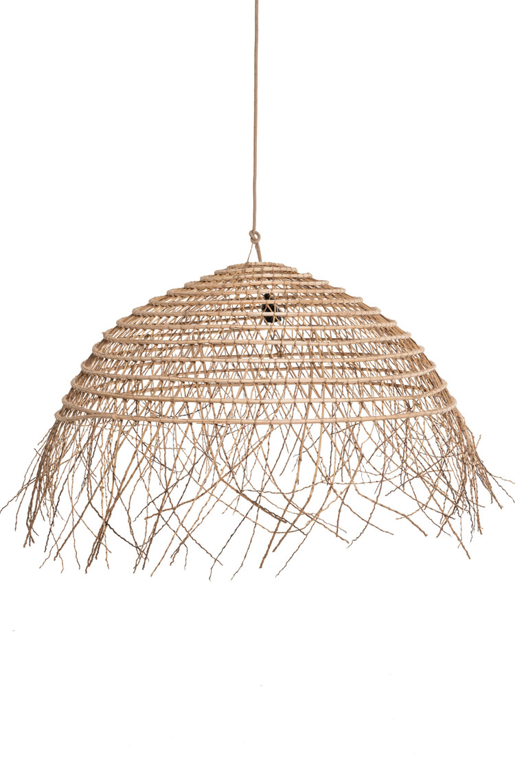 Hanglamp dadelpalm met franjes 'coupole rustique'