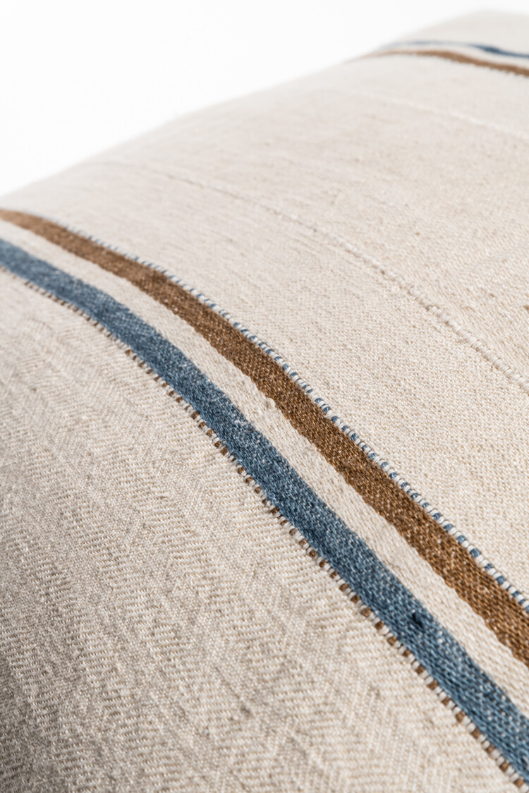 Libeco Auburn deco cushion - stripe