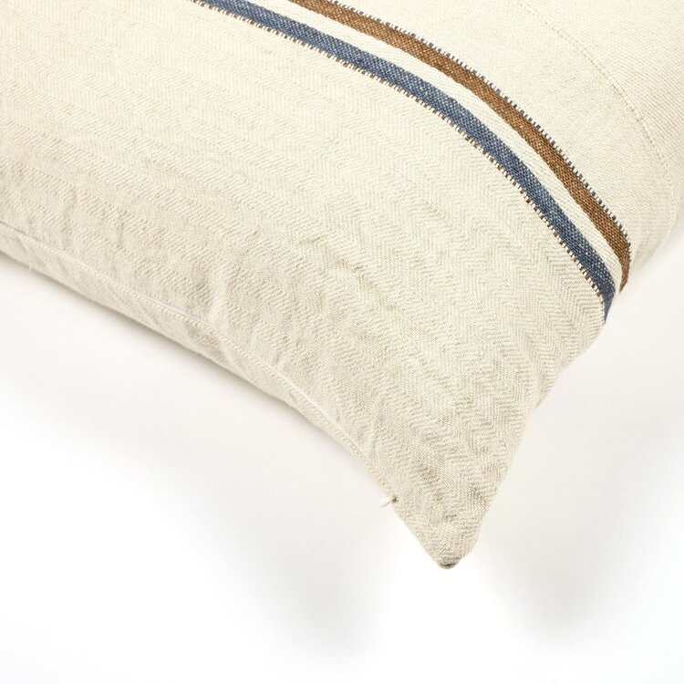 Libeco Auburn deco cushion - stripe
