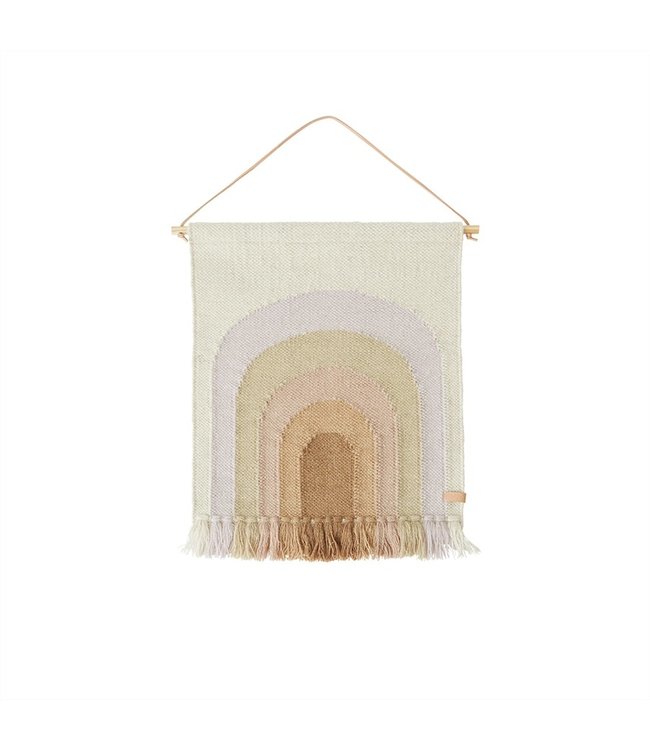 Follow the rainbow mini wall rug - lavender
