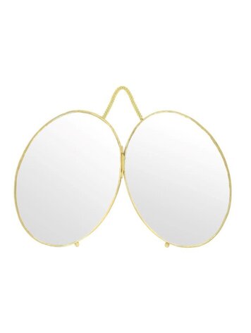 Caravane Dubble mirror brass 'Jodee' - gold