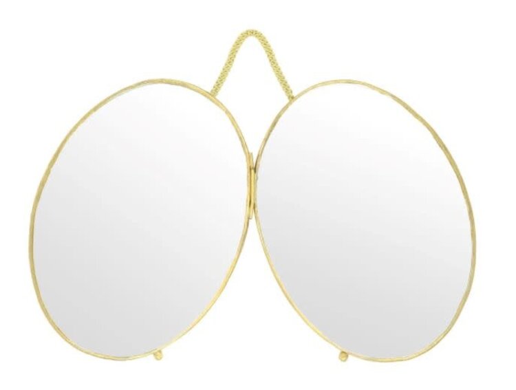 Caravane Dubble mirror brass 'Jodee' - gold