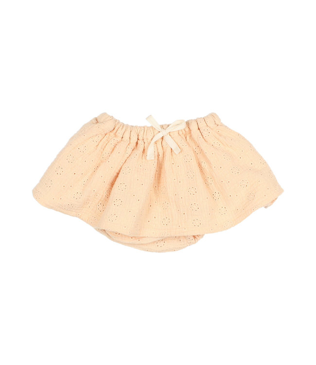 Embroidery skirt-culotte - vanilla