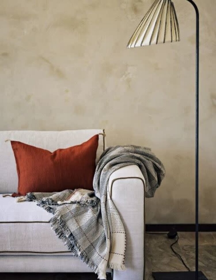 Caravane Floor lamp Ella-Baco with striped lampshade