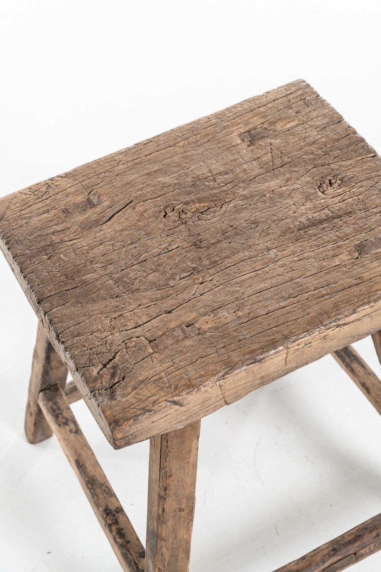 Robuuste rechthoekige bijzettafel olm #17