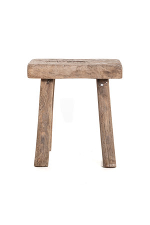 Old rectangular side table elm wood #20