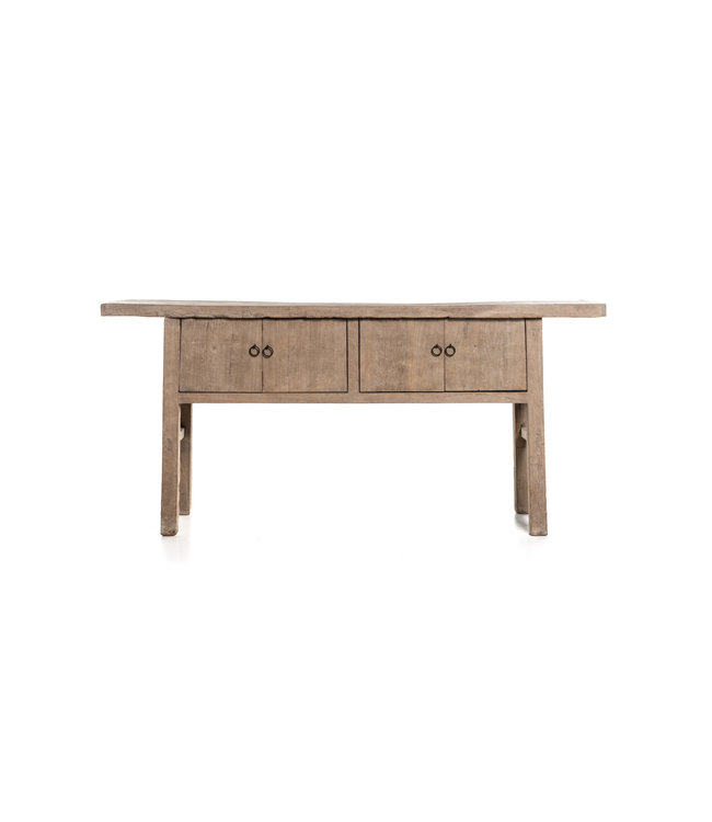 Side table elm with 4 doors - 177cm