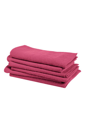 Linge Particulier Napkin linen - tyrian pink