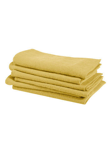 Linge Particulier Napkin linen - ochre