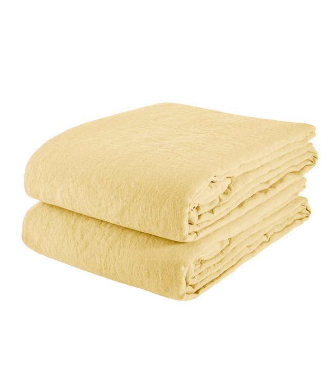 Tablecloth linen - straw