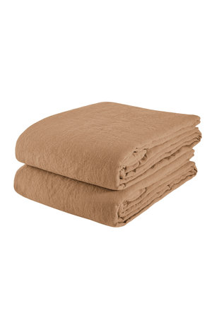 Linge Particulier Duvet cover linen - camel