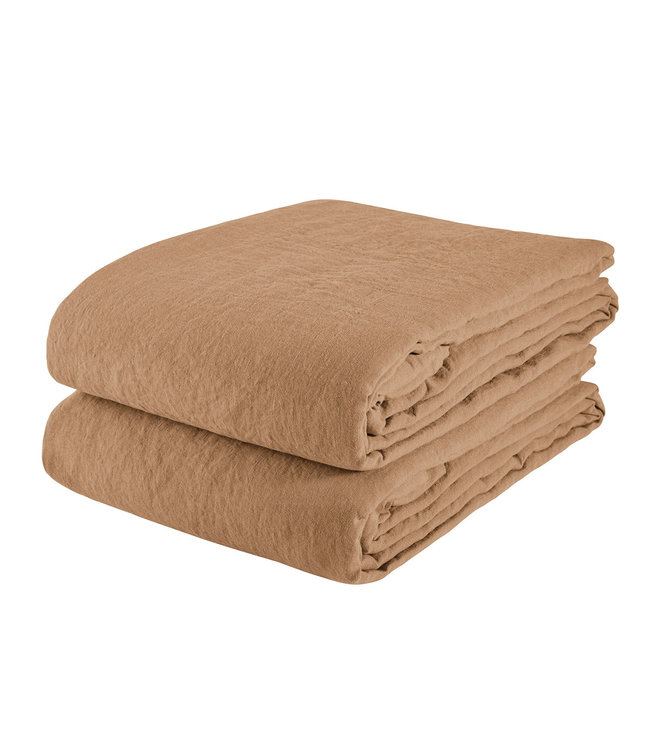 Duvet cover linen - camel