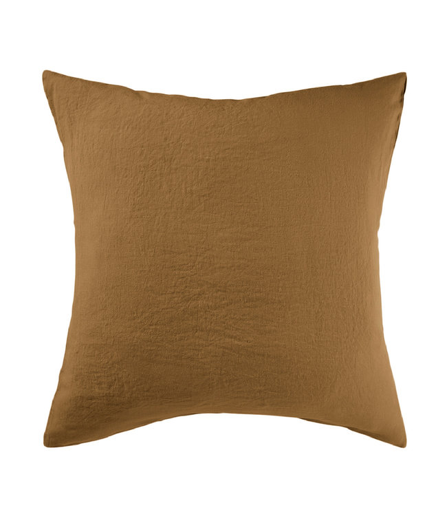 Pillow case linen - mustard