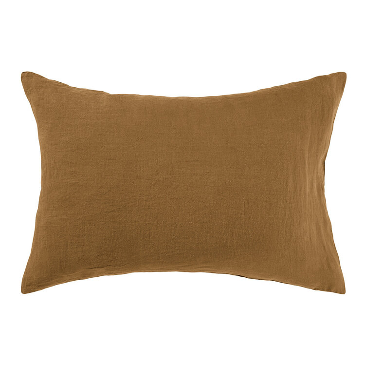 Linge Particulier Pillow case linen - mustard