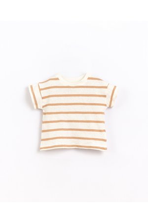 Play Up Striped jersey t-shirt - braid