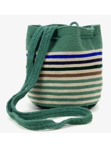 Guanabana handmade Tote bag Sarda - jade groen