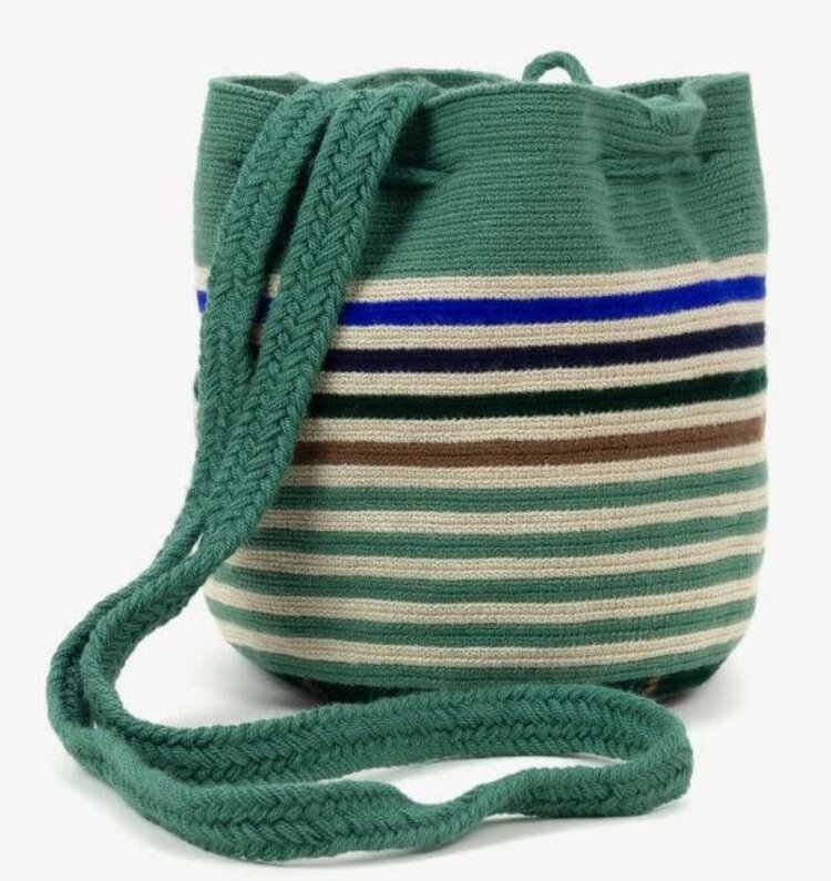 Guanabana handmade Tote bag Sarda - jade groen