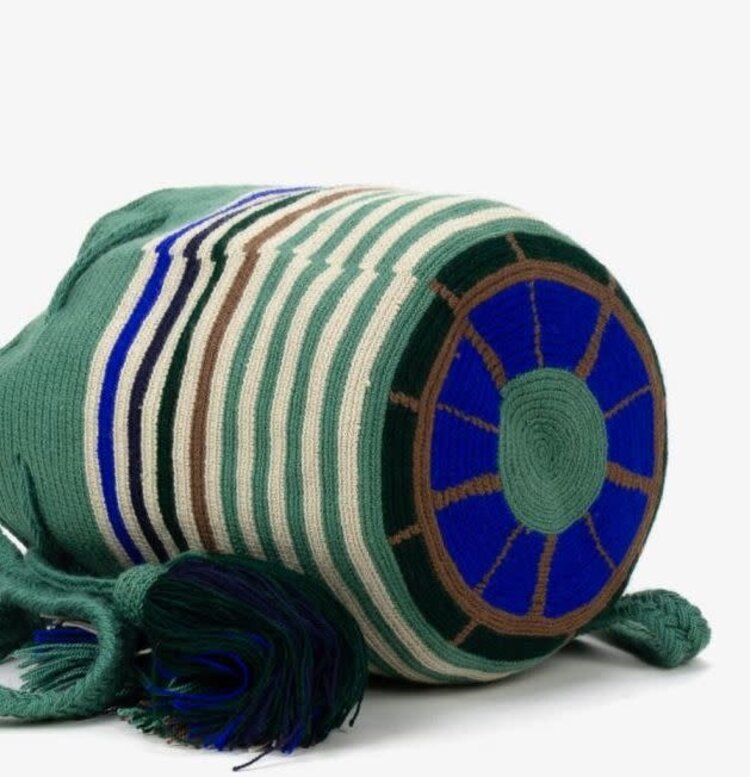 Guanabana handmade Tote bag Sarda - jade groen