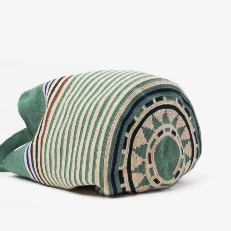 Guanabana handmade Tote bag Sarda - jade green