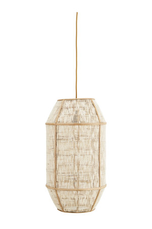 Bamboo hanglamp met linnen