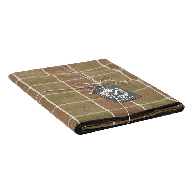 Maison de Vacances Tablecloth bourdon, canvas mimi nara - kaki/bourdon noir