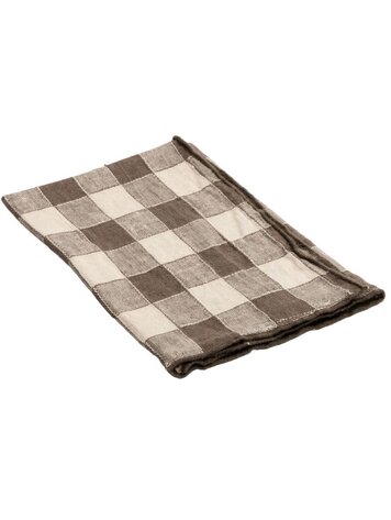 Maison de Vacances Napkin bourdon, canvas vintage vichy - terre