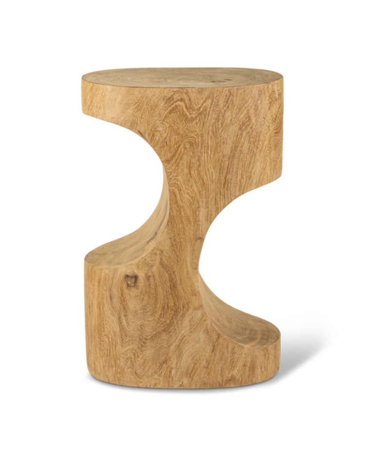 Double arch stool - cognac
