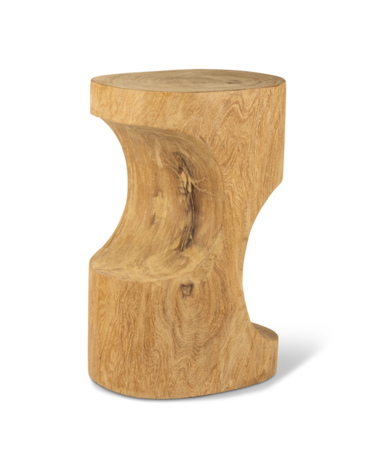 Double arch stool - cognac