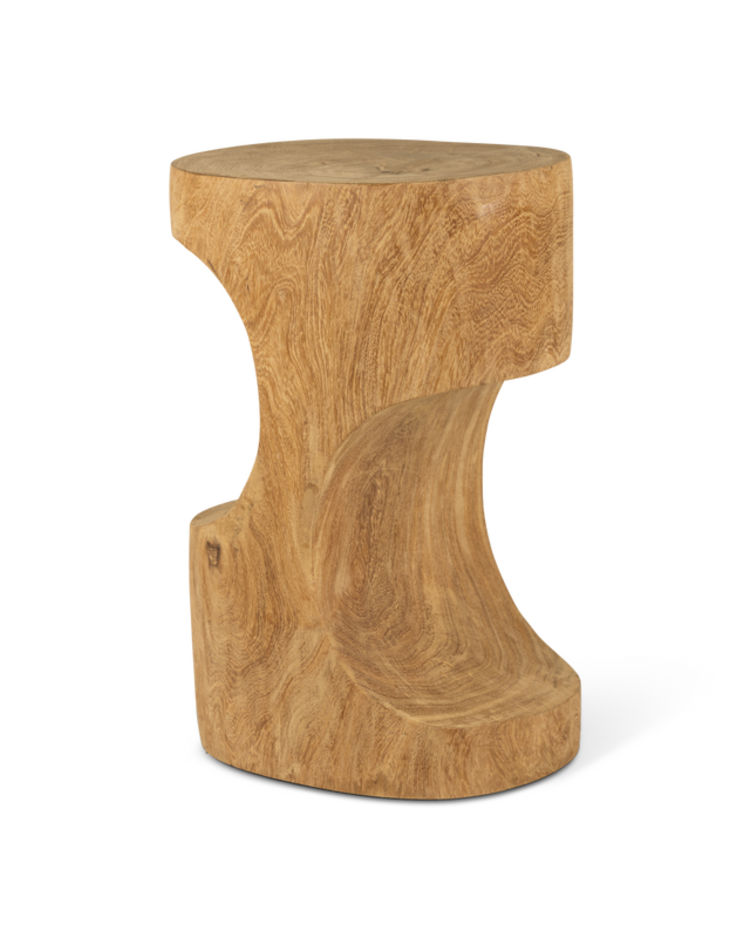 Double arch stool - cognac