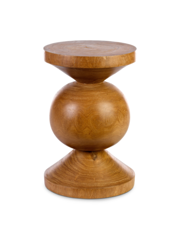 Ball stool - cognac