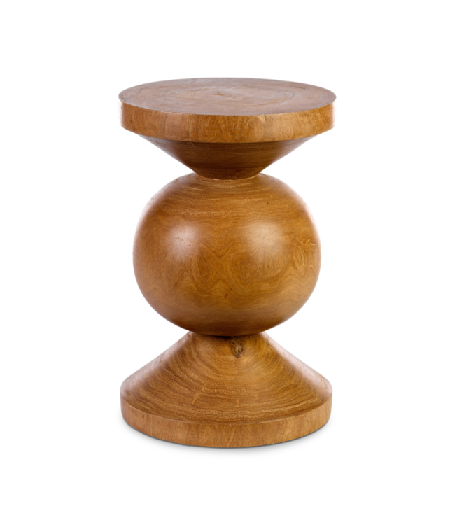 Ball stool - cognac