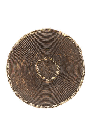Vintage raffia injera basket Amara/Oromo #3
