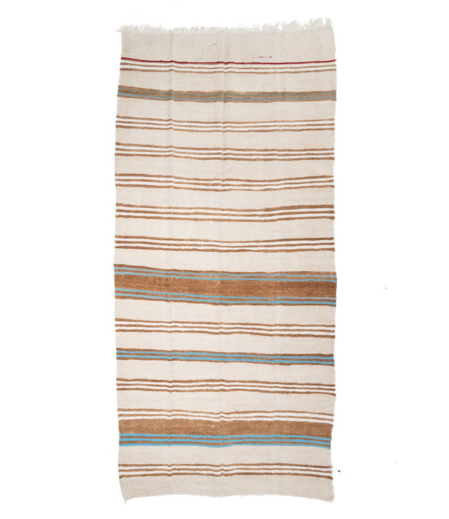 Vintage hennep tapijt, multicolor #7 - Turkije - 372 x 175cm