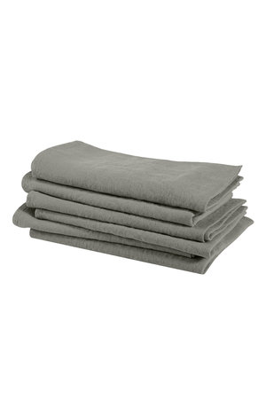 Linge Particulier Napkin linen - light kaki