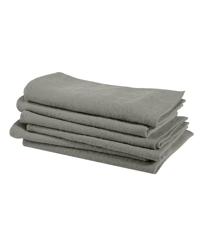 Linge Particulier Napkin linen - light kaki