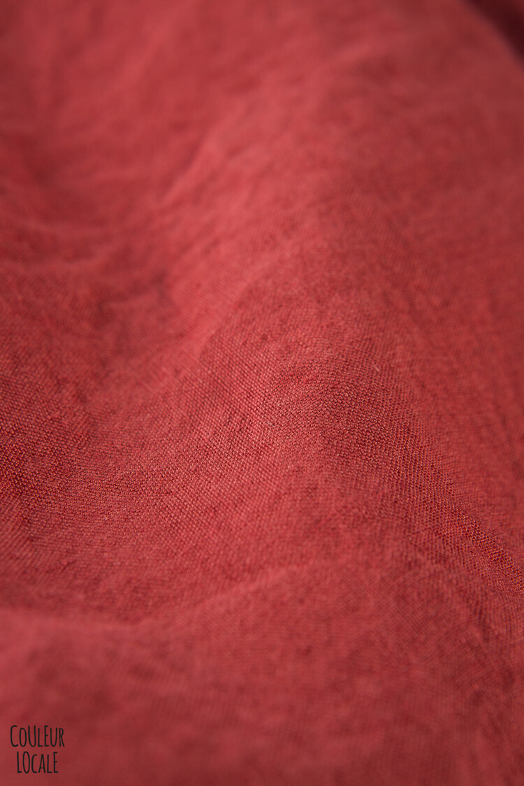 Linge Particulier Tablecloth linen - carmine red