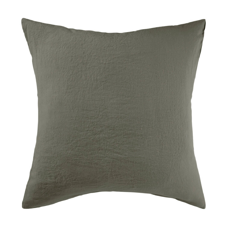 Linge Particulier Pillow case linen - medium kaki