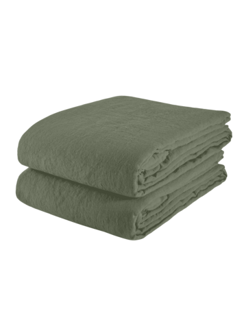 Linge Particulier Dekbedovertrek linnen - jade