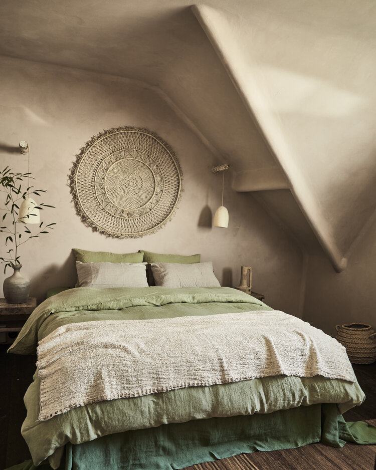 Linge Particulier Duvet cover linen - fennel